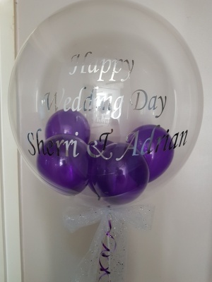 Personalised Bubble Balloons for Wedding Day