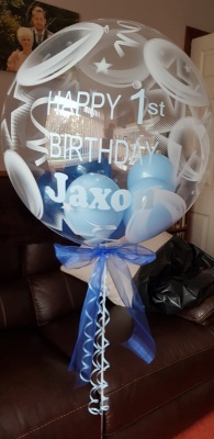 Personalised Bubble Balloon 1st Birthday