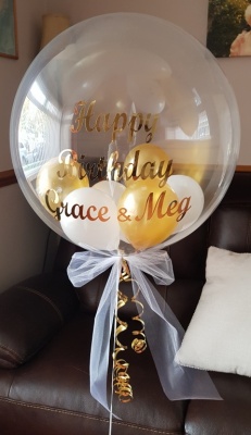 Personalised Bubble Ballooon for Twins