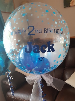 Personalised 2nd Birthday Bubble Balloon