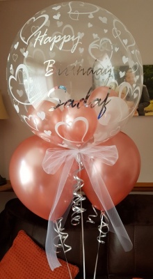Personalised Heart Bubble Balloon